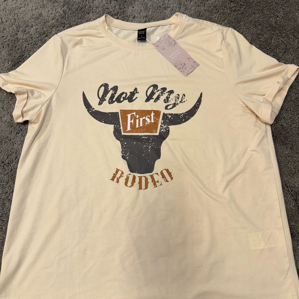 “Not my first rodeo” short sleeve t-shirt